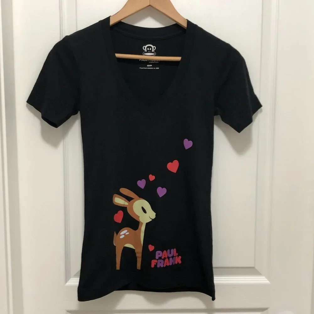 ✨HOST PICK✨ *BRAND NEW* Paul Frank V-Neck T-Shirt - Size XS - Picture 1 of 6